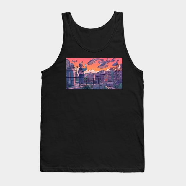 Fantasy Roof Tank Top by Ginkgo Whale